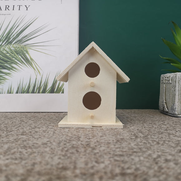 Bird Nest Ornament, Creative Wooden Outdoor Garden Pet House
