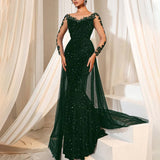 Women's Dance Party Lace-embellished Evening Dress