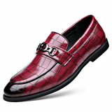 Men's Horse Buckle, British Style Business Casual Leather Shoes