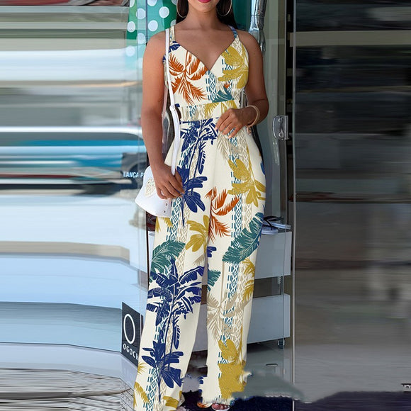 Printing Gallus Siamese Suit for Women