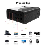 Android Projector with Wireless Mobile Phone Screen Smart Technology