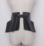 Extra Wide Leather Waist Belt – Adjustable Support & Shaping Fit