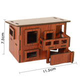 Wooden 3D Stereo Puzzle, Small House Building Assembly Model, DIY Ornaments