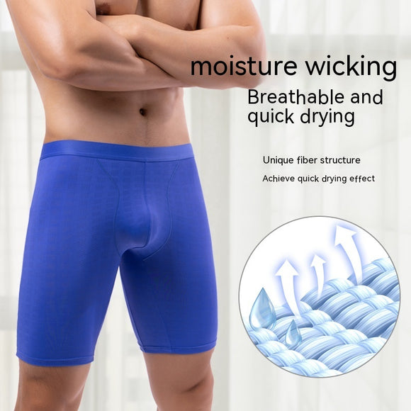 Summer Anti-chafing, Plus Size, Men’s Breathable Mesh Running Boxers
