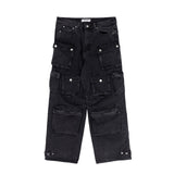 Men’s Utility Cargo Shorts – Wide Leg Loose Fit Multi-pocket Below Knee Premium Pants