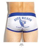 Beach Holiday Series, Cartoon Printing U-bag Men's Flat Underpants