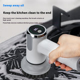 Multifunctional Smart Display Electric Cleaning Brush, Wireless Kitchen Sink Waterproof Electric Pot Brush Cleaning Tool