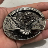 Bullhead Animal Knife, Denim Hip Hop Skateboard, Buckle Belt (Leather Belt not Included)