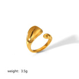 Women's 18K Faux Gold, Stainless Steel Ring