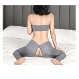 Elastic Leggings for Women, Open Crotch Tights
