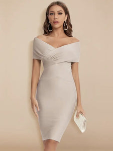 Graceful European and American, Evening Dress, Birthday Party Short Skirt