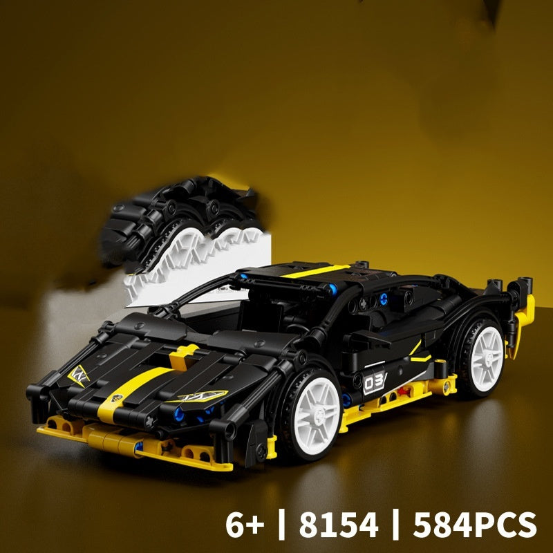 Racing Car Assembling Small Particles Plastic Building Blocks Children ...