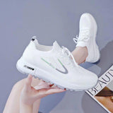Versatile Flyknit Mesh Casual Sneakers Running Shoes for Young Women and Teens