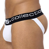 Men's Youth Solid Color T-back Hip-exposed, U Convex Men's Double-ding Underwear, Low Waist Hip Lifting T-shaped Panties