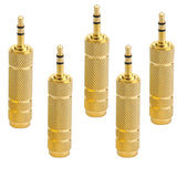 Adapter for Microphone, Female Hole to 6.35 Male Plug (Pack of 2)