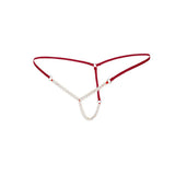 New Women's Ultra-fine, Sexy Pearl Massage, T-back, Hot Underwear