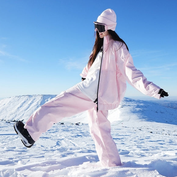 Winter New Outdoor Waterproof Ski Suit – Dual Set Top and Pants, Unisex Clothing