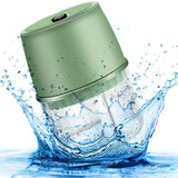USB Rechargeable Electric Garlic Press, Portable Wireless Food Chopper Mini Complementary Food Mixer