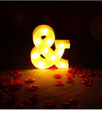 Luminous LED Letter Number Night Light, English Alphabet Number Battery Lamp, Romantic Wedding Christmas Party Decoration