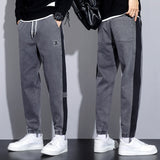 Fleece Lined Padded Warm Keeping Track Sweatpants, Loose Casual Pants