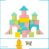 Children’s Educational Wooden Building Blocks – Assembled Learning Toy Set