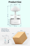 USB Humidifier Water Drip Mushroom Rain Cloud Diffuser Water Drop Sound Aroma Lamp for Home