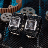Punk Belt, PVC Retro Quartz Watch Bracelet