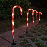 Solar Powered Cane String Lights, Christmas Home Decor