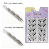 False Eyelashes, Self-adhesive Multicolor Eyeliner
