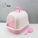 Fully Enclosed Cat Litter Box with Drawer – Odor Control & Splash-proof Design