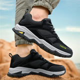 Lace-up Sneakers for Men, Casual Breathable Outdoor Hiking Running Sports Shoes