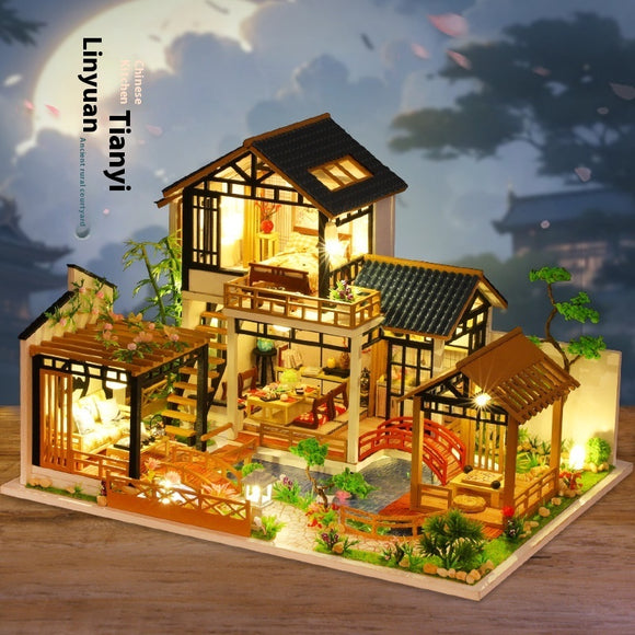 Jiate DIY Cottage, P018 Forest Garden House, Hand-assembled Decoration
