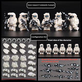 Military Building Blocks Doll, Assembled Desert Army