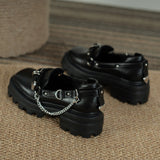 New British Style Leather Shoes, Fashion Wild Square Head Mary Jane