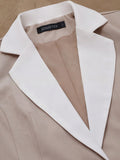 Women’s Contrasting Button Formal Blazer – Elegant Professional Office Jacket