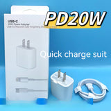 PD 20W USB TYPE-C Charging Plug and Data Cable