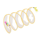 Folded S Type Cats' Tunnel, Spring Mouse, Outdoor Toys for Kittens, Interactive Pet Supplies