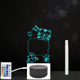 3D Acrylic Handwriting Message Board LED Light, Creative Note Lamp