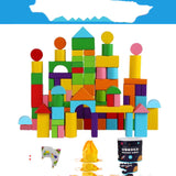Children’s Educational Wooden Building Blocks – Assembled Learning Toy Set