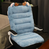 One-piece Office Recliner Seat Cushion Back Cushion