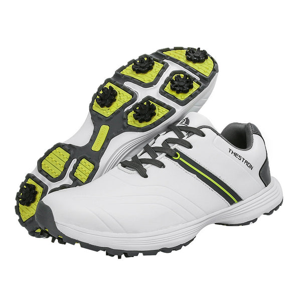 Men's Professional Waterproof Spikes, Plus Size Golf Shoes