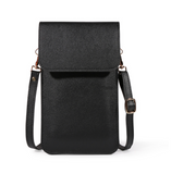 Mini Shoulder Crossbody Bags for Women, Casual Solid Color Mobile Phone Bag Long Wallet