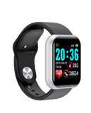Compatible with iPhone, Y68 Color Screen, Heart Rate, Blood Pressure, Blood Oxygen, Smart Bracelet
