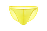 Men's Thin Ice Silk Underwear, U-convex Micro Sheer Briefs (Pack of 2)