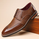 Men’s Premium Pointed Toe Leather Shoes – Breathable & Comfortable Formal Style