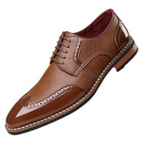 Men’s Premium Pointed Toe Leather Shoes – Breathable & Comfortable Formal Style