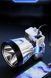 Power Bank Headlamp, Long Range LED Mining Light, Electric Display Fishing Light