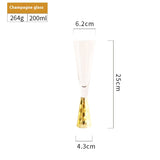 Creative Electroplated Golden Red Wine Glass Model – Decorative Cocktail Room Ornament