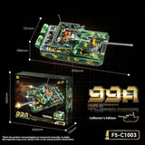 Premium Military Helicopter, Tank & Space Missile Carrier Building Block Collector Set (Display Model, Non-flying)