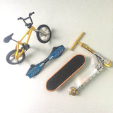 Finger Bicycle Finger Skateboard Toy Set, Vitality Board Scooter